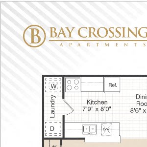 Two Bedroom 2 bath Floor Plan A Two Bedroom 2 bath Floor Plan A at Bay Crossings Apartments, Bay St. Louis